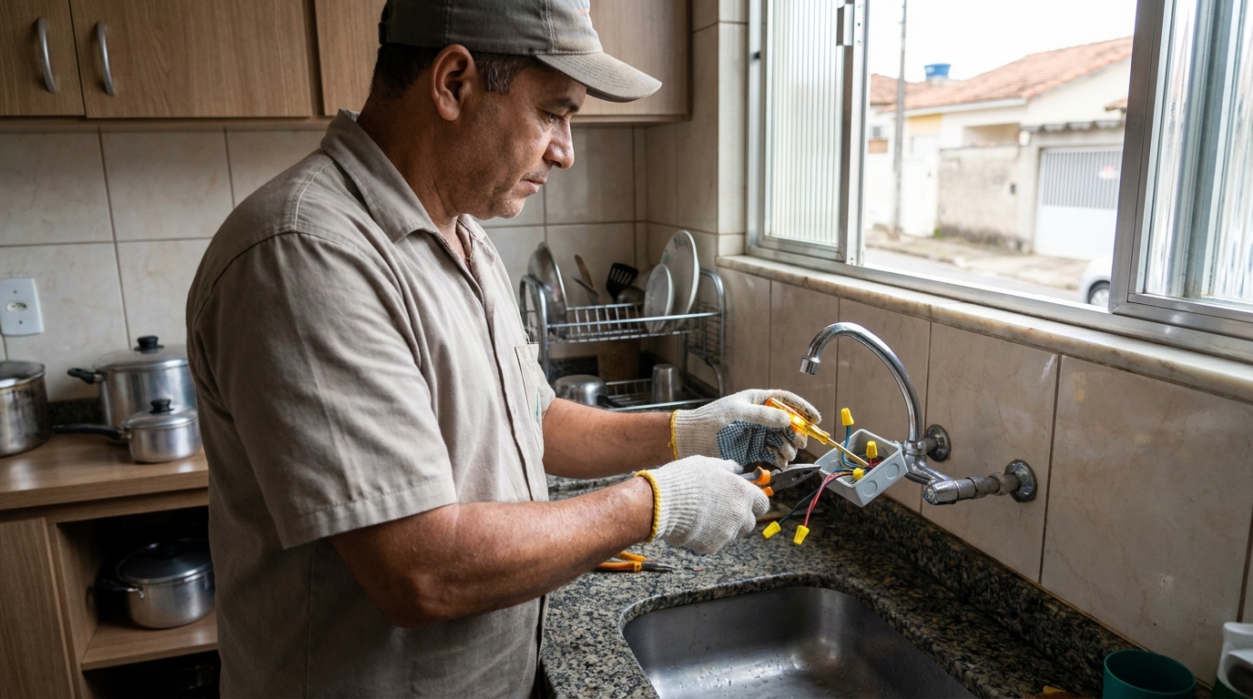 Adequação de Ponto Elétrico no Arthur Thomas, Londrina‑PR