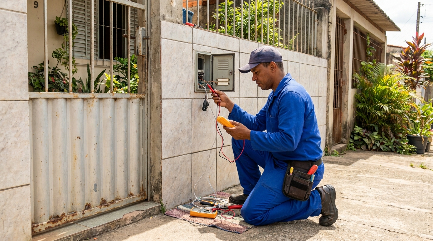 Manutenção de Sistema no Jardim Santa Rita, Londrina‑PR