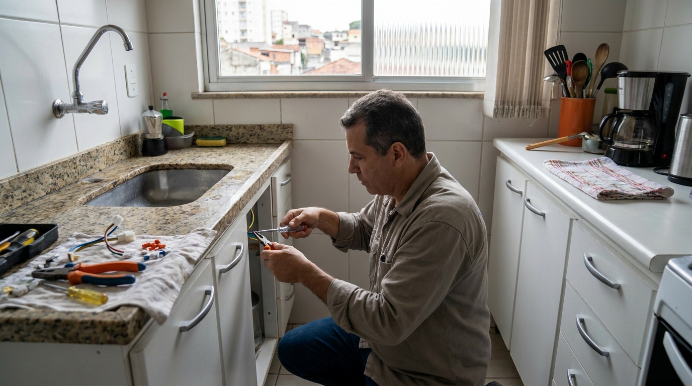 Troca de Torneira Elétrica no Arthur Thomas, Londrina‑PR